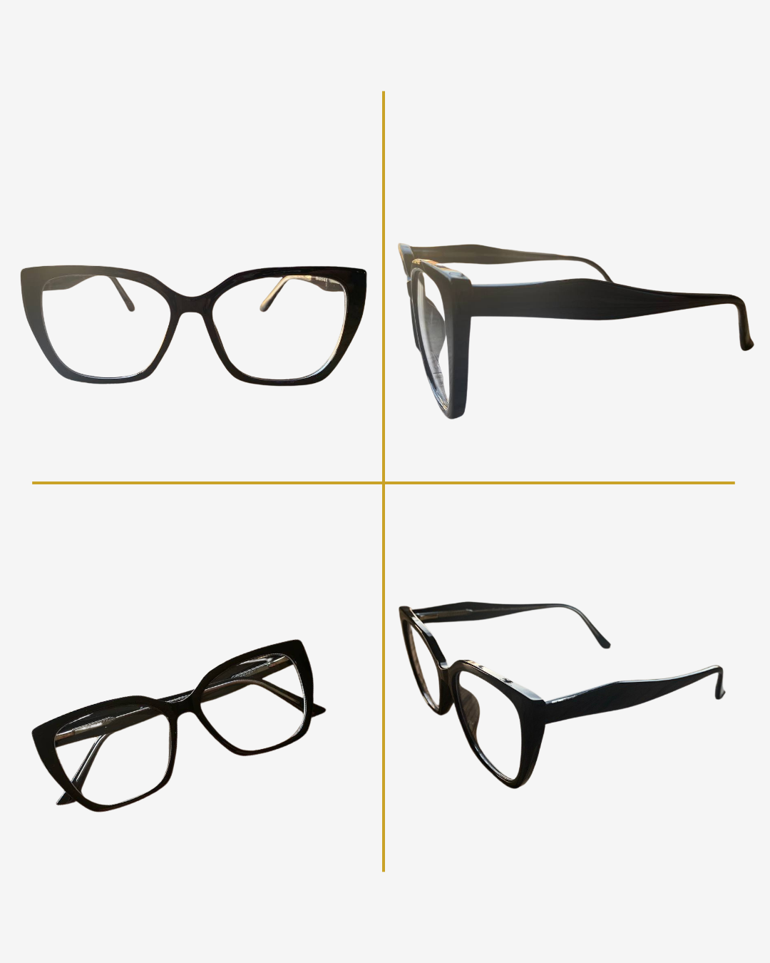 Black Cat-Eye Medical Frame – Bold, Modern & Ultra-Comfortable