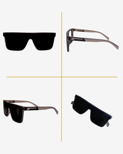 Carrera Oversized Shield Sunglasses – Black UV Lens