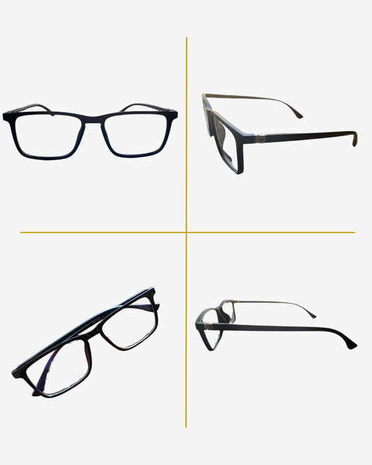 Minimalist Rectangle Eyeglasses – Lightweight Unisex Frame