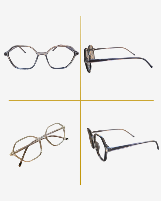 HEX Vision – Lightweight Transparent Eyeglasses Frame | Unisex Modern Design