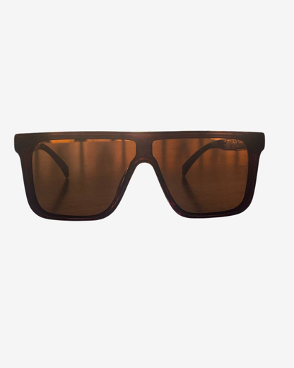 Carrera Oversized Shield Sunglasses – Brown UV Lens