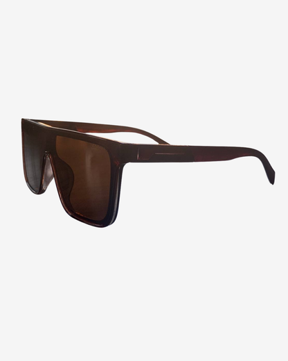 Carrera Oversized Shield Sunglasses – Brown UV Lens