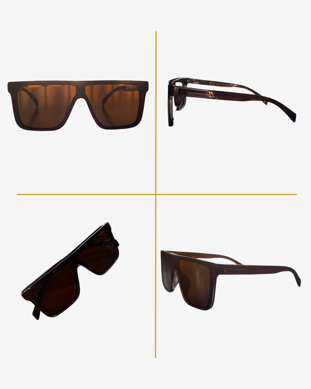 Carrera Oversized Shield Sunglasses – Brown UV Lens