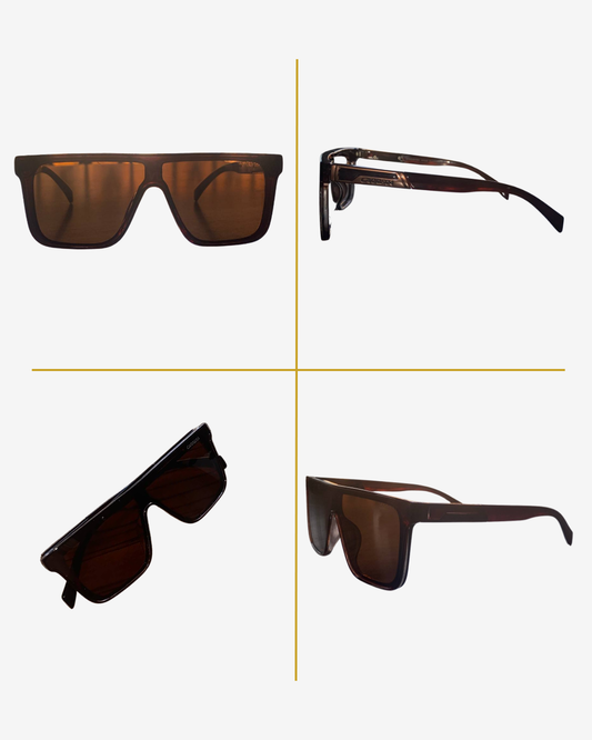 Carrera Oversized Shield Sunglasses – Brown UV Lens